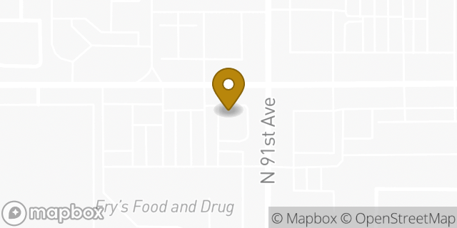 Map showing the location of McDonald's in Peoria, AZ 85382
