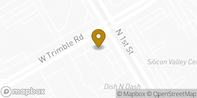 Map showing the location of Subway in San Jose, CA 95131