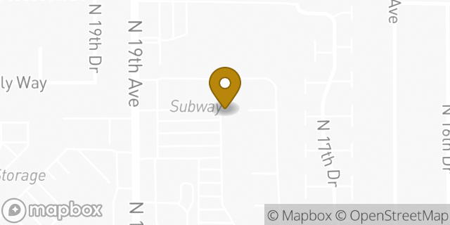 Map showing the location of Budget Car Rental in Phoenix, AZ 85027