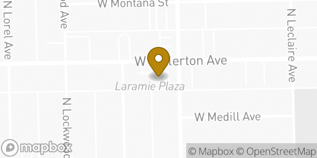 Map showing the location of Subway in Chicago, IL 60639