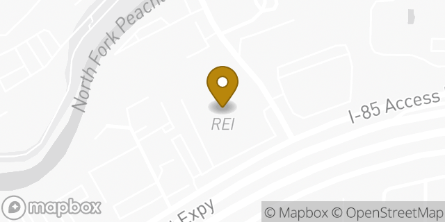 Map showing the location of REI in Brookhaven, GA 30329