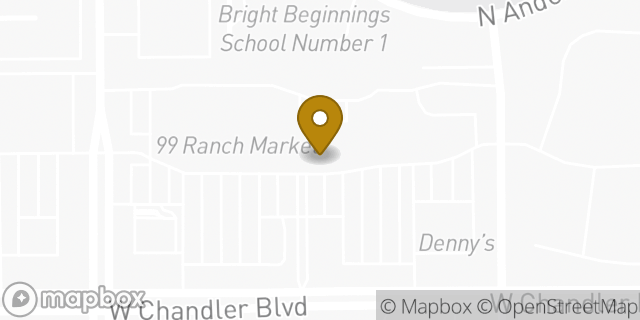 Map showing the location of Subway in Chandler, AZ 85224