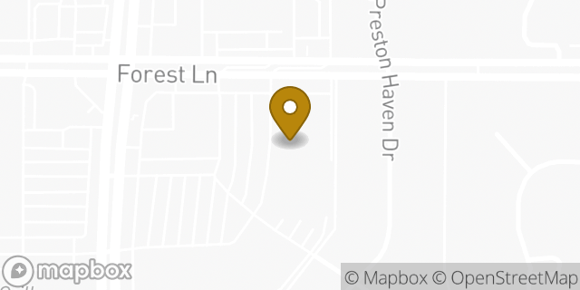 Map showing the location of Staples in Dallas, TX 75230