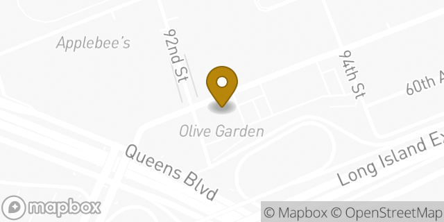 Map showing the location of Olive Garden Italian Restaurant in Elmhurst, NY 11373