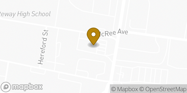 Map showing the location of Amazon Locker - Forte in ST LOUIS DOWNTOWN, MO 63110