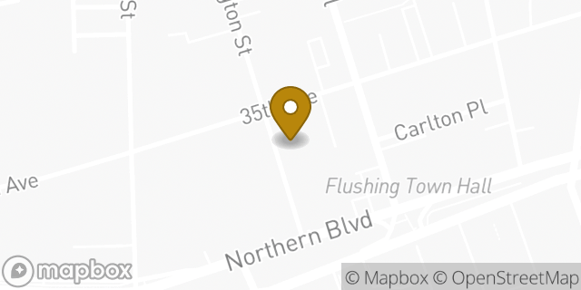 Map showing the location of The UPS Store in Flushing, NY 11354