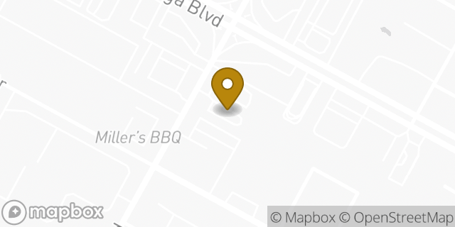 Map showing the location of Dunkin' in Corpus Christi, TX 78413