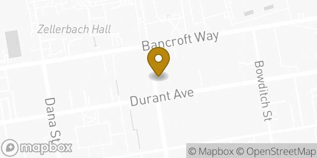 Map showing the location of Bank of America ATM in Berkeley, CA 94704