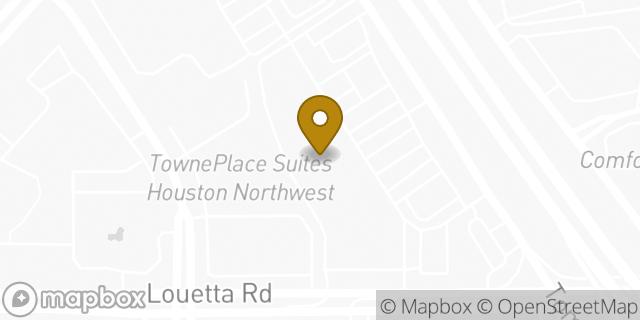 Map showing the location of Planet Fitness in Houston, TX 77070