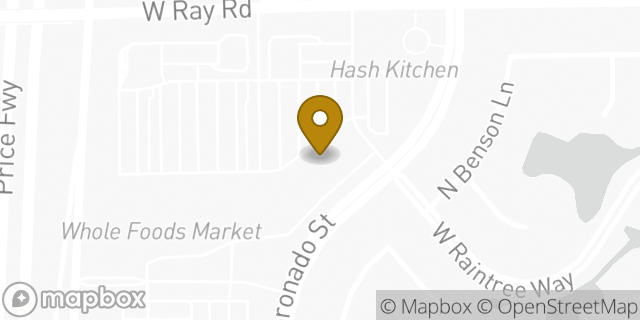 Map showing the location of The UPS Store in Chandler, AZ 85224