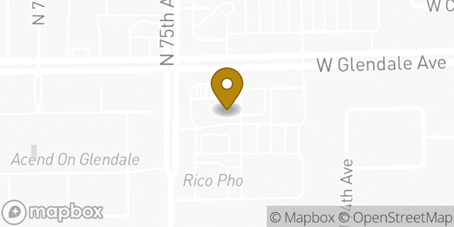 Map showing the location of Amazon Locker - Laguna in Glendale, AZ 85303