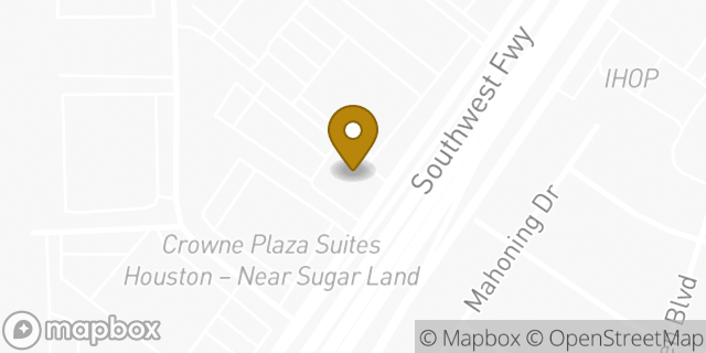 Map showing the location of Olive Garden in Houston, TX 77074