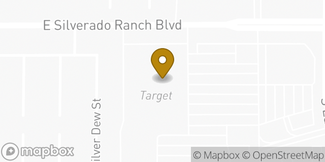 Map showing the location of Target in Las Vegas, NV 89183