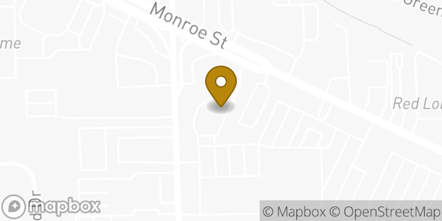 Map showing the location of McDonald's in Toledo, OH 43623
