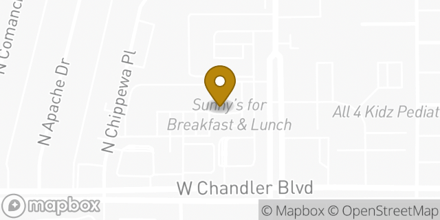 Map showing the location of Banner Health in Chandler, AZ 85224