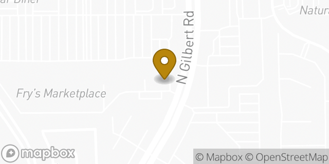 Map showing the location of Baskin-Robbins in Gilbert, AZ 85233