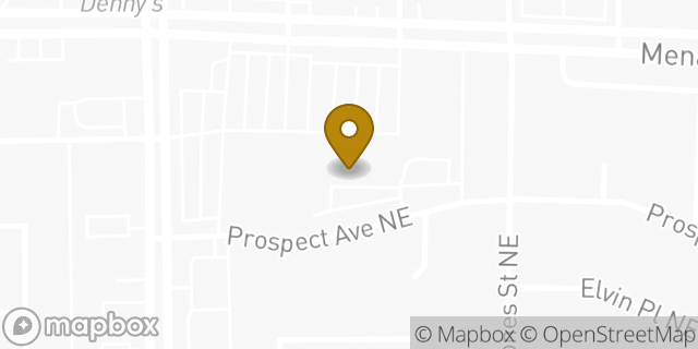 Map showing the location of OneMain Financial in Albuquerque, NM 87112