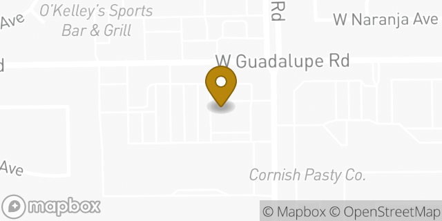 Map showing the location of Amazon Locker - Tackle in Mesa, AZ 85202