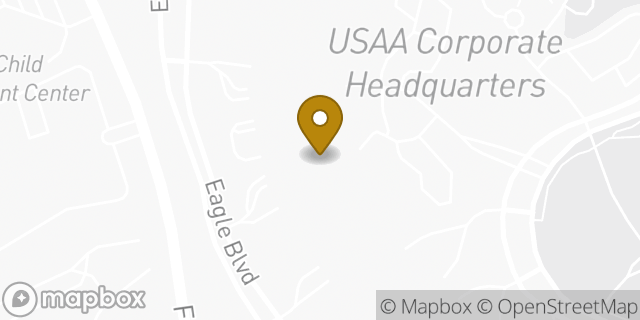 Map showing the location of Subway in San Antonio, TX 78288