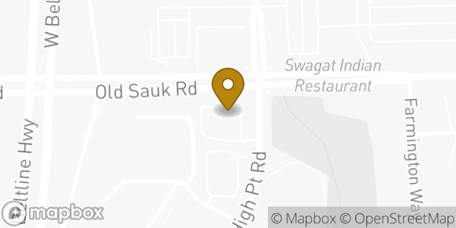 Map showing the location of Subway in Madison, WI 53717