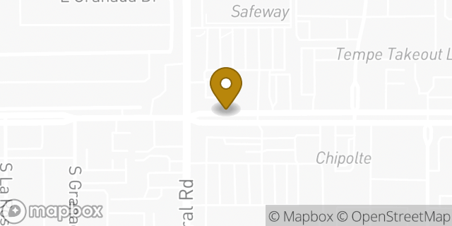 Map showing the location of Safeway in Tempe, AZ