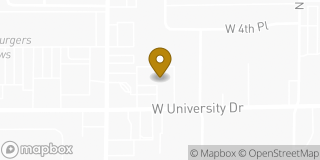 Map showing the location of Manila Sunrise Sari-Sari Store in Mesa, AZ 85201
