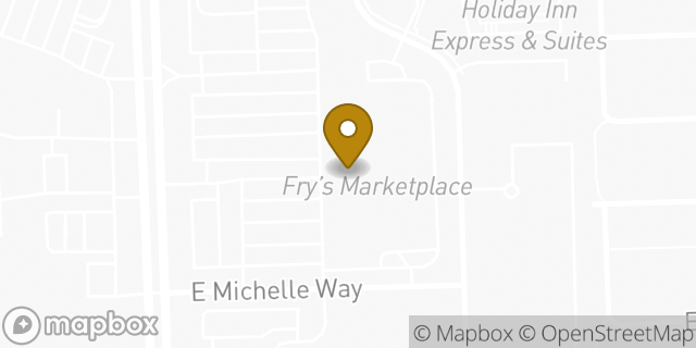 Map showing the location of Starbucks in Gilbert, AZ 85234