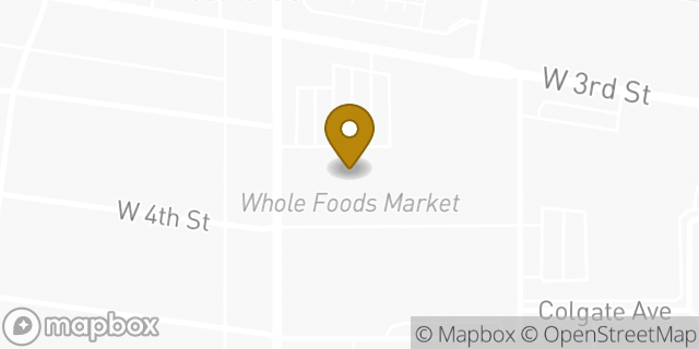 Map showing the location of Whole Foods Market in Los Angeles, CA 90036