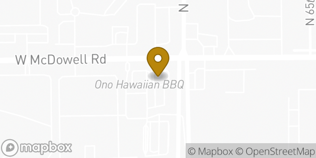 Map showing the location of Starbucks in Phoenix, AZ 85035