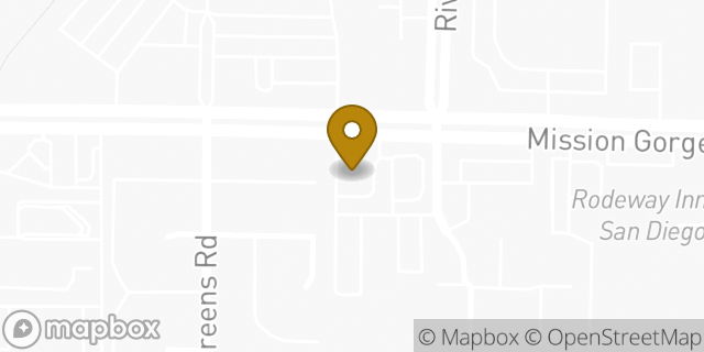 Map showing the location of Panera Bread in Santee, CA 92071