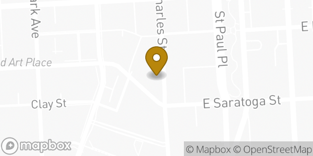 Map showing the location of Subway in Baltimore, MD 21201