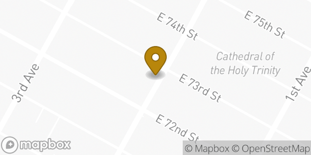 Map showing the location of The UPS Store in New York, NY 10021