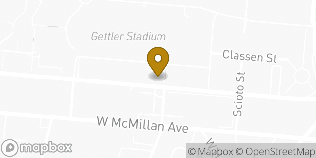 Map showing the location of Buffalo Wild Wings in Cincinnati, OH 45219