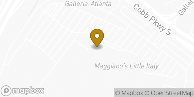 Map showing the location of Buffalo Wild Wings in Atlanta, GA 30339