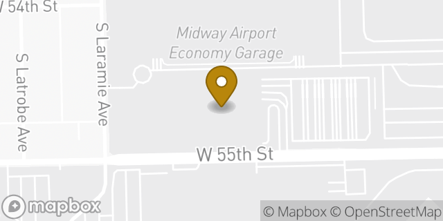 Map showing the location of Alamo Rent A Car in Chicago, IL 60638
