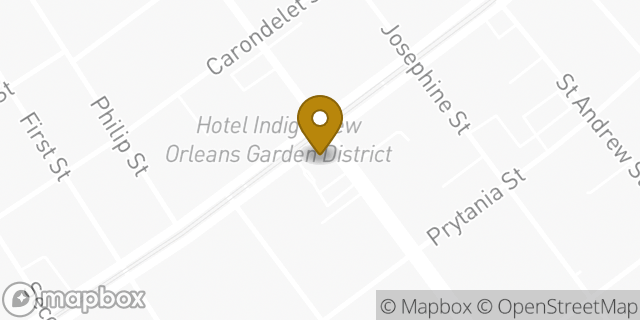 Map showing the location of Chase Bank in New Orleans, LA 70130