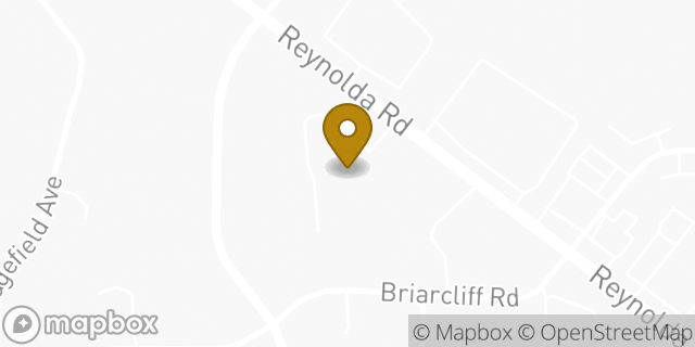 Map showing the location of Brookdale Reynolda Road in Winston-Salem, NC 27106