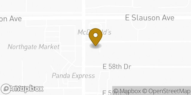 Map showing the location of AutoZone in Los Angeles, CA 90001