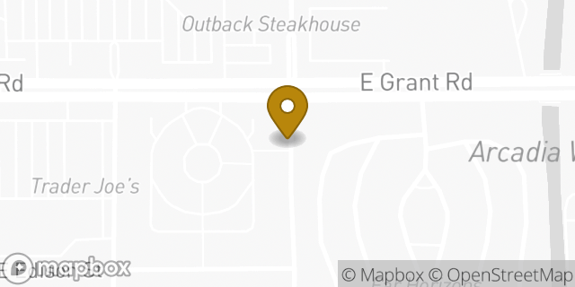 Map showing the location of Paul's Ace Hardware in Oro Valley, AZ 85704