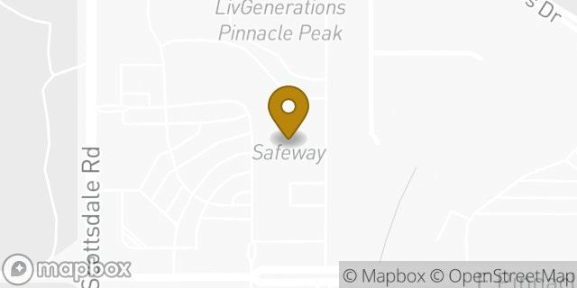 Map showing the location of Coinme in Scottsdale, AZ 85255