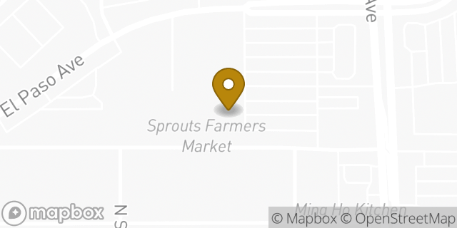 Map showing the location of Sprouts Farmers Market in Fresno, CA 93720