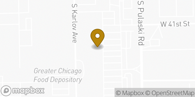 Map showing the location of Marshalls in Chicago, IL 60632
