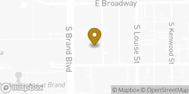 Map showing the location of HomeGoods in Glendale, CA 91204