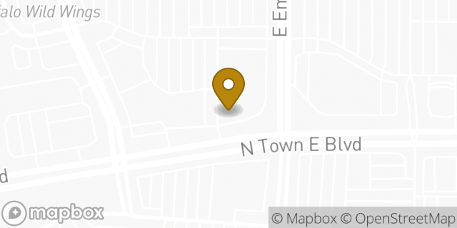 Map showing the location of Starbucks in Mesquite, TX 75150