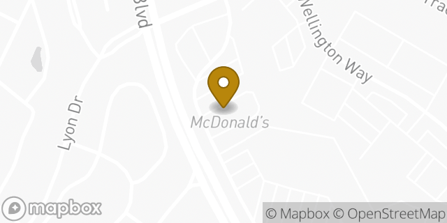 Map showing the location of McDonald's in Lexington, KY 40513