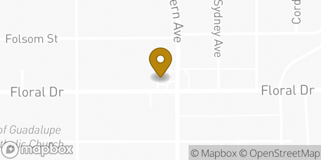 Map showing the location of Amazon Locker - Sprinkles in Los Angeles, CA 90022