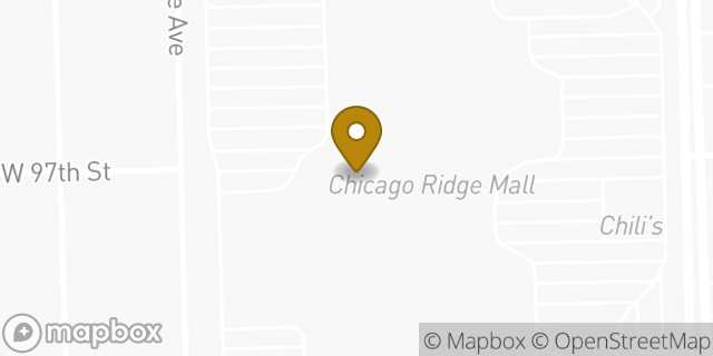 Map showing the location of Sunglass Hut in Chicago Ridge, IL 60415