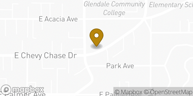 Map showing the location of Amazon Locker - Chedder in Glendale, CA 91205