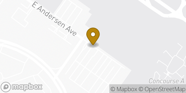 Map showing the location of National Car Rental in Fresno, CA 93727