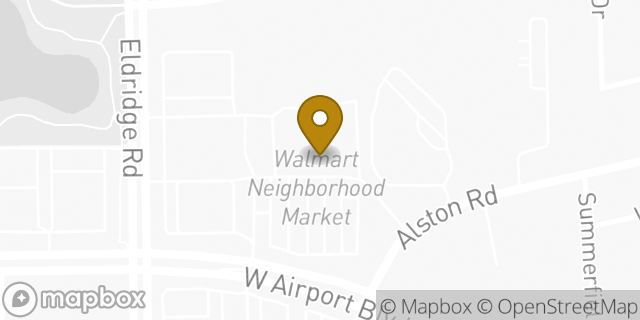 Map showing the location of Walmart Neighborhood Market in Sugar Land, TX 77478
